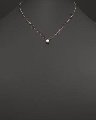 Roberto Coin 18K Yellow Gold Diamond Bezel Necklace, 16"