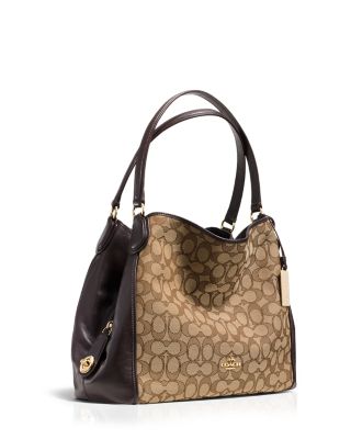 COACH Edie Shoulder Bag 31 in Signature Jacquard | Bloomingdale's