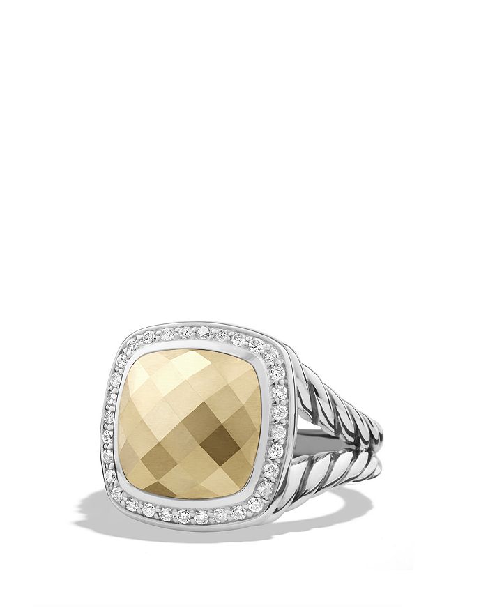 DAVID YURMAN ALBION RING WITH GOLD DOME AND DIAMONDS WITH 18K GOLD,R12308DS8AGGDI7
