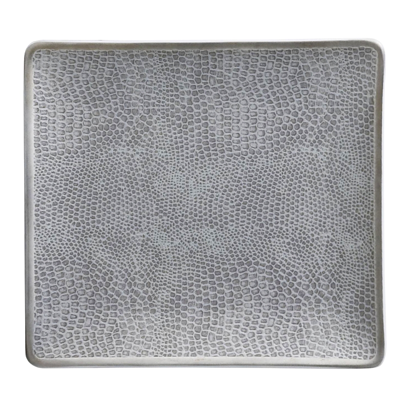 BERNARDAUD SAUVAGE PORCELAIN RECTANGULAR TRAY