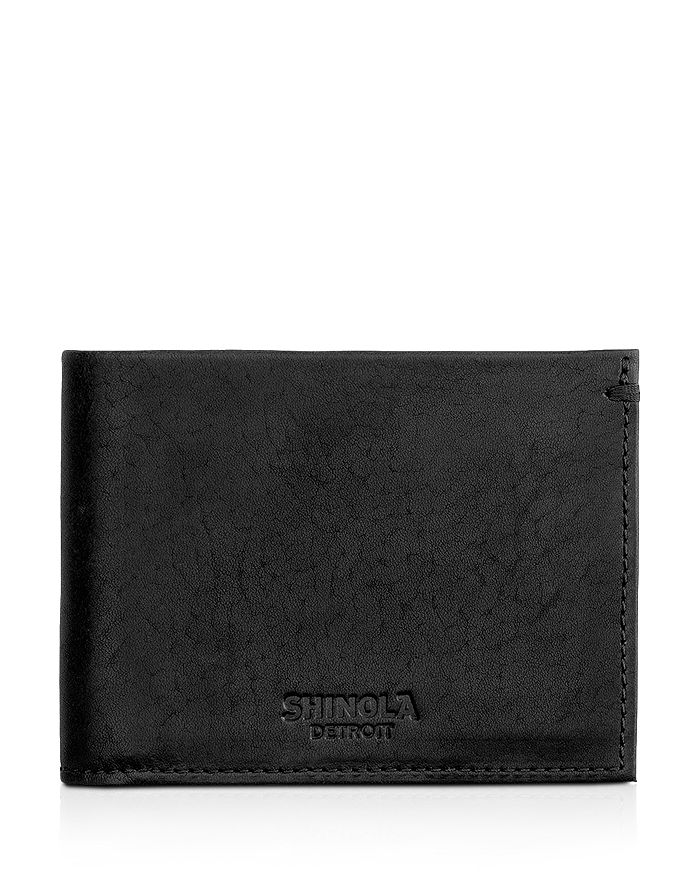 Shinola Slim Bi-fold Wallet In Black