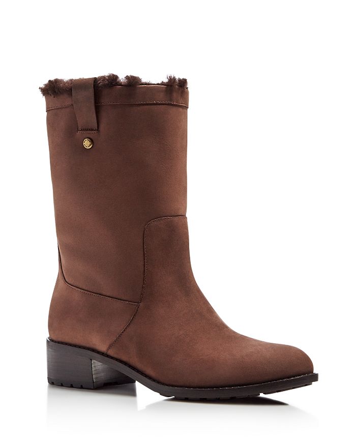 Shearling lined waterproof boots sales