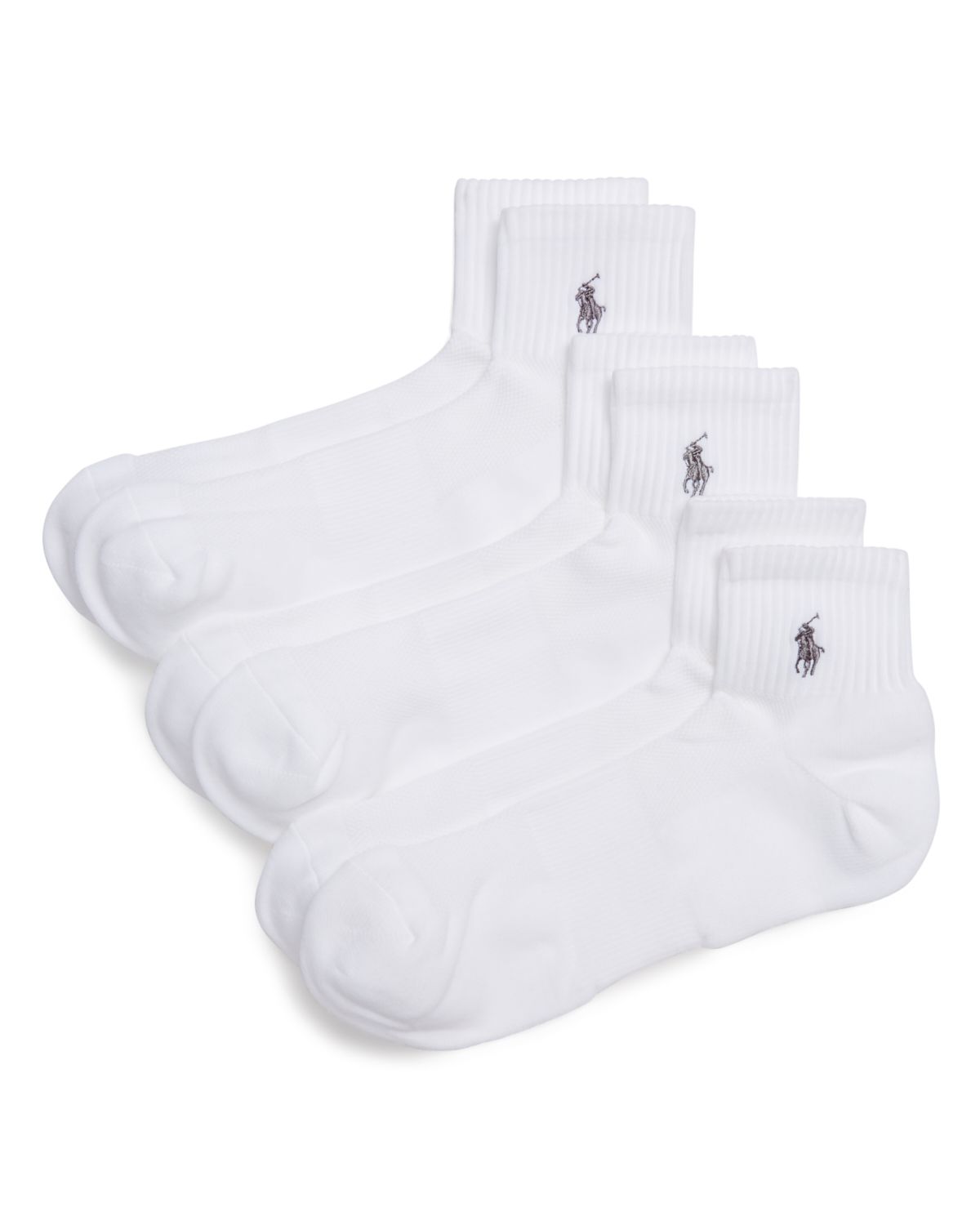 Polo Ralph Lauren Quarter Sport Socks, Pack of 3
