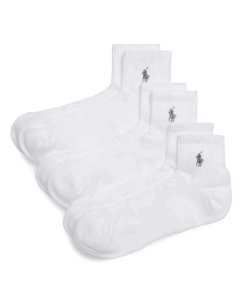 POLO RALPH LAUREN QUARTER SPORT SOCKS, PACK OF 3 824063PK