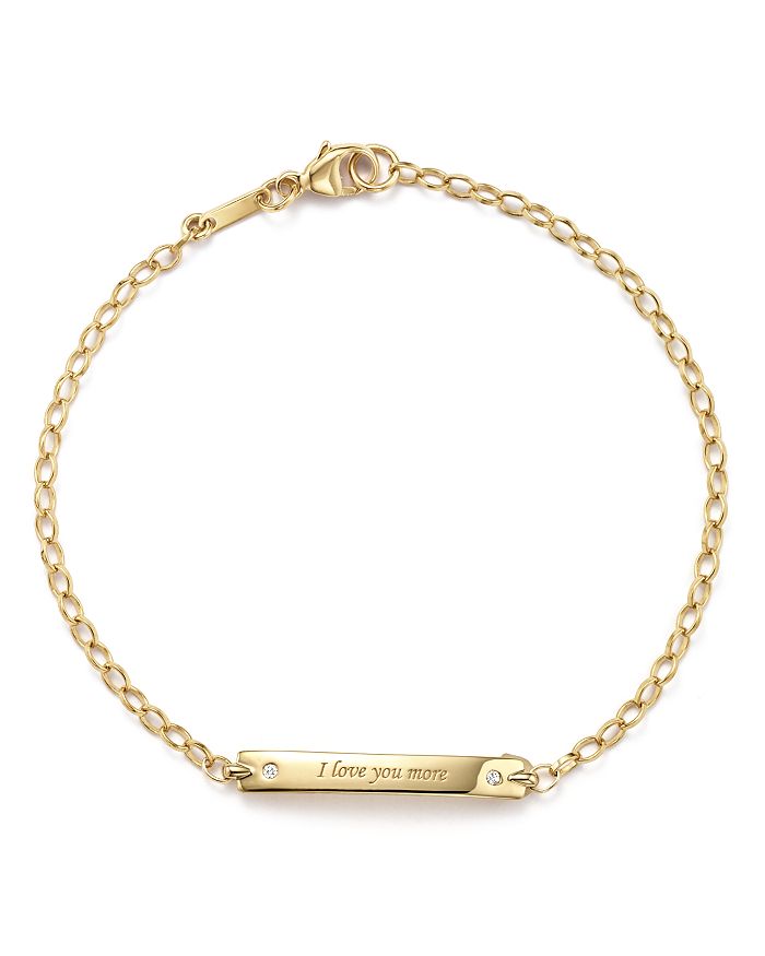 I Love You More Gold Poesy Bracelet by Monica Rich Kosann