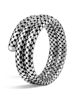 JOHN HARDY - Sterling Silver Dot Double Coil Bracelet