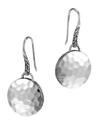 JOHN HARDY - John Hardy Palu Sterling Silver Round Drop Earrings