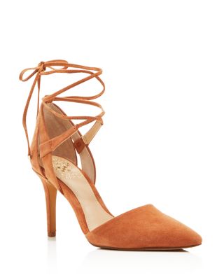 vince camuto lace heels
