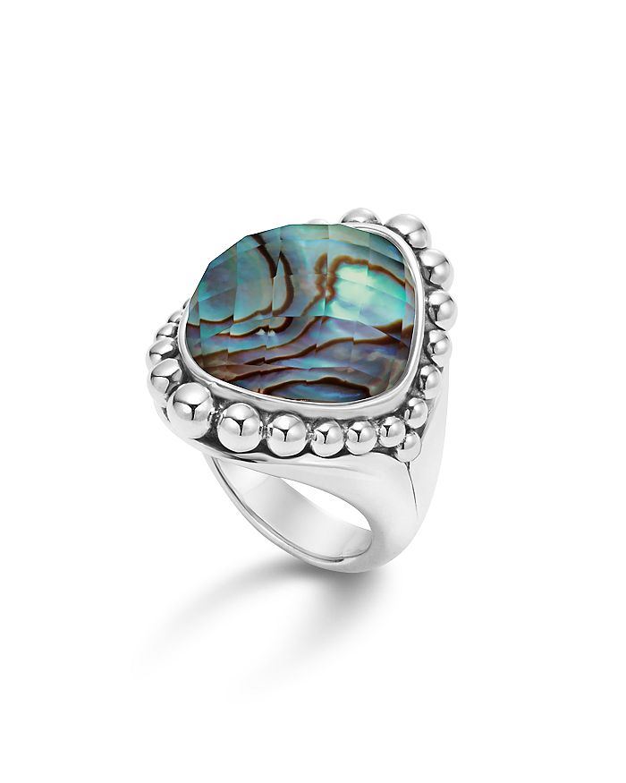 LAGOS Sterling Silver Maya Doublet Dome Ring with Abalone | Bloomingdale's