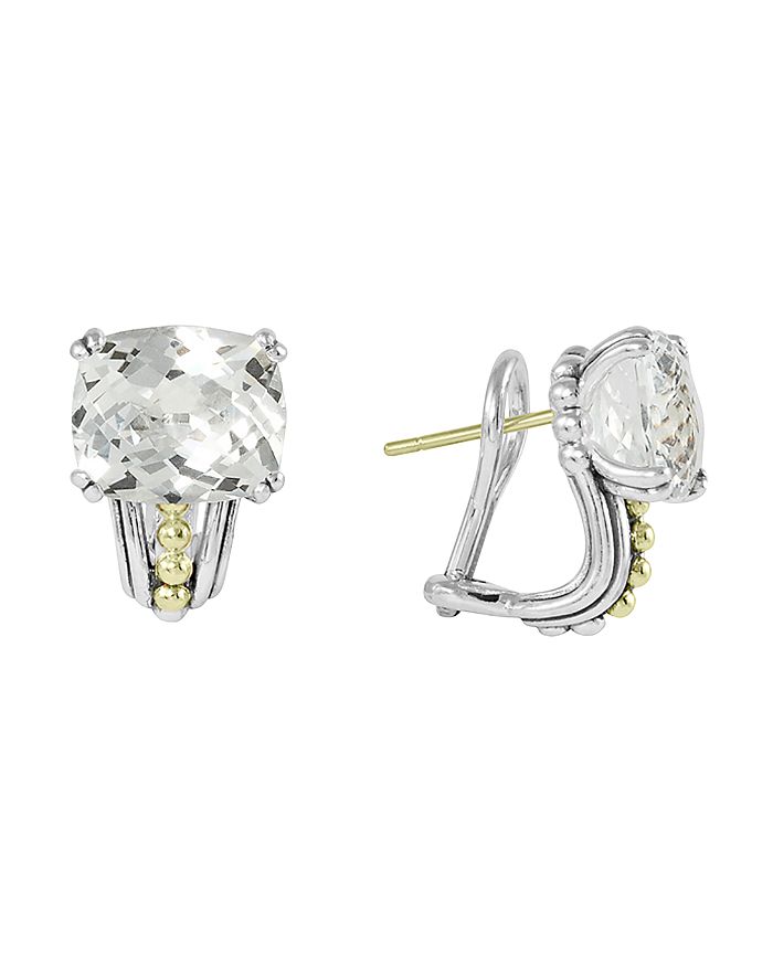 Lagos prism top stud earrings