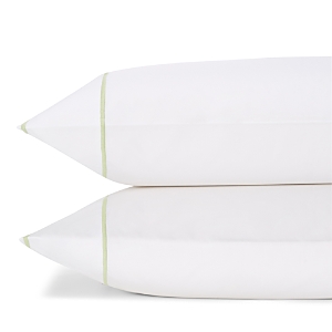 Matouk Ansonia Percale Standard Pillowcase, Pair In Leaf