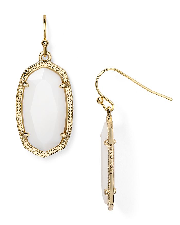 Kendra Scott Dani Drop Earrings In White/gold