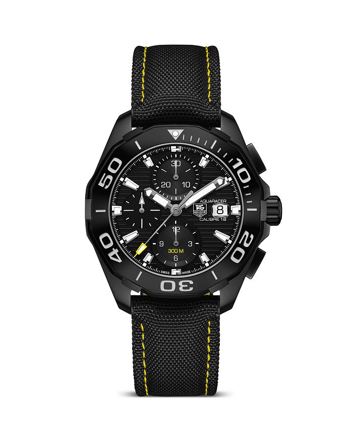 Tag Heuer Aquaracer Calibre 16 Automatic Chronograph, 43mm In Black