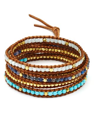 Chan Luu Turquoise Beaded Wrap Bracelet Bloomingdale s