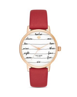 Kate spade red watch best sale