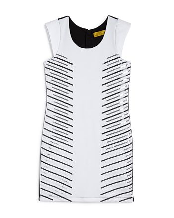 Nicole Miller New York Nicole Miller Girls Sequin Ponte Dress