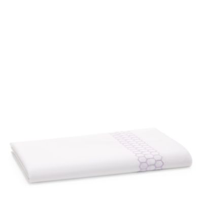 Matouk Liana Flat Sheet, Full/queen In Lavender