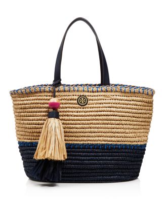 tory burch straw tote