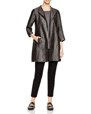 eileen fisher metallic jacket