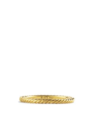 David Yurman Cable Classics Band Ring in 18K Gold, 9
