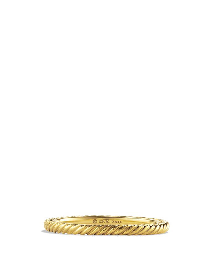DAVID YURMAN CABLE CLASSICS BAND RING IN 18K GOLD, 7,R09465 887