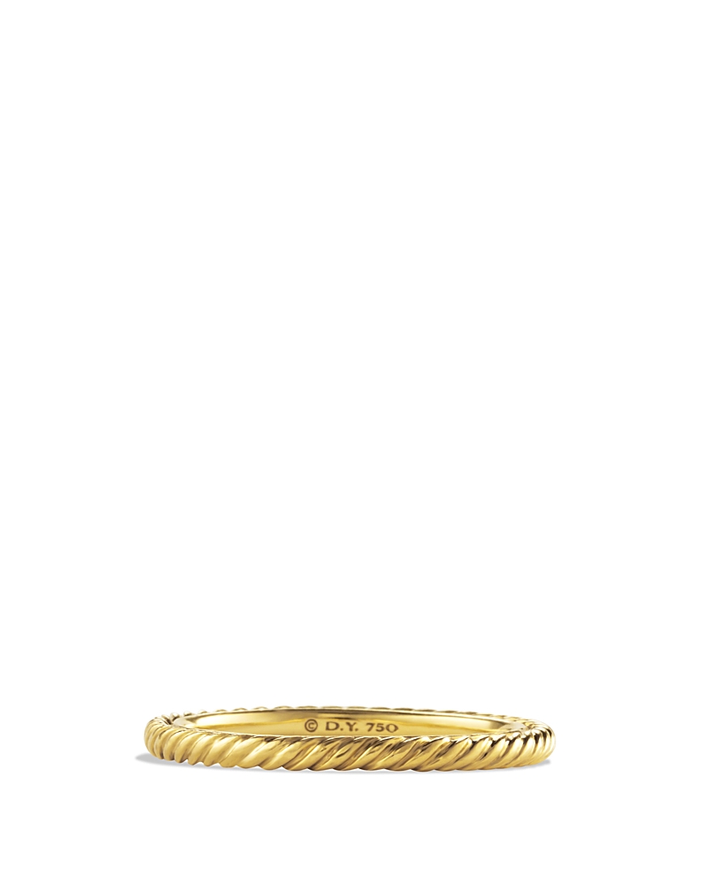 David Yurman Cable Classics Band Ring in 18K Gold, 7.5