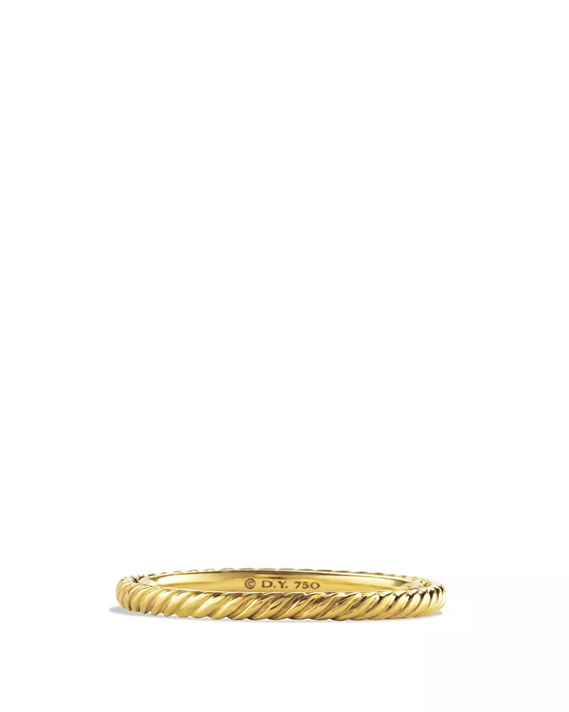 David Yurman Cable Classics Band Ring in 18K Gold, 4.5