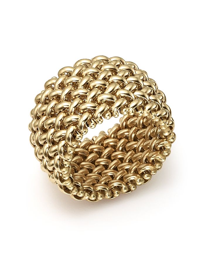 Bloomingdale's Made In Italy Woven Ring In 14k Yellow Gold - 100% Exclusive