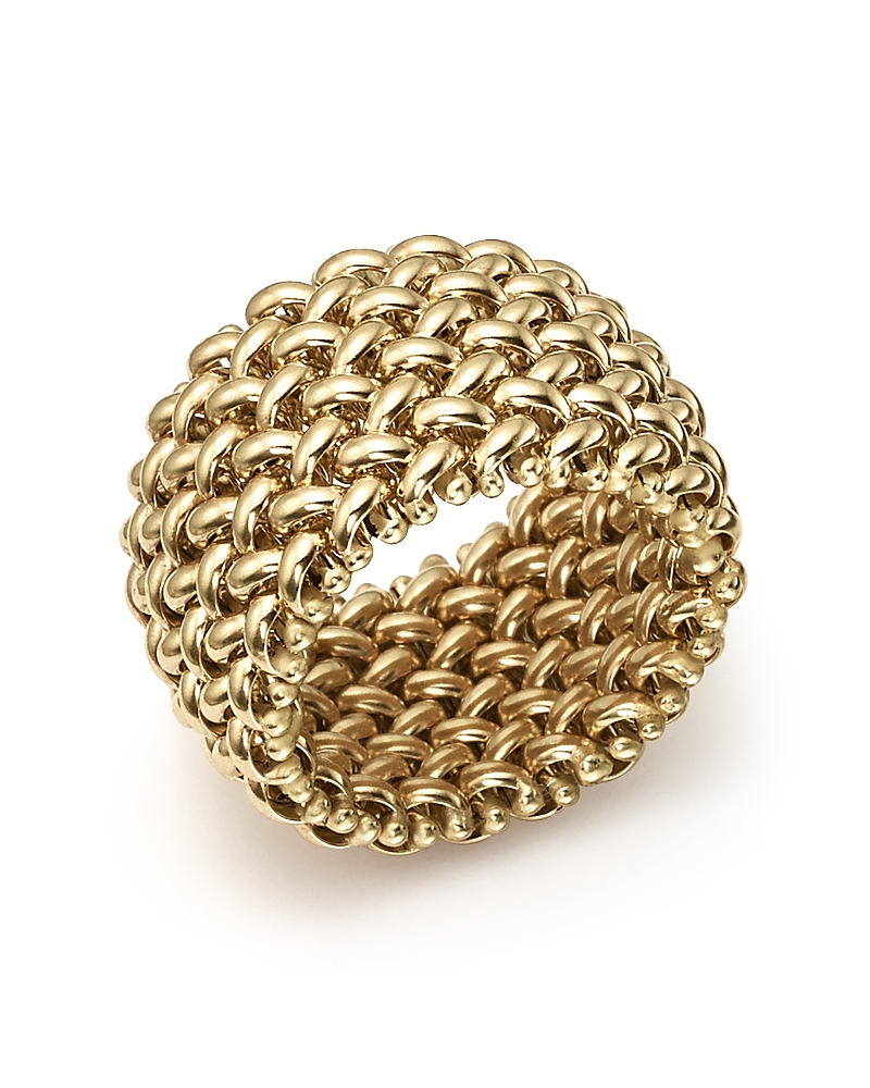 Bloomingdale's Woven Ring In 14k Yellow Gold - Exclusive In Gold