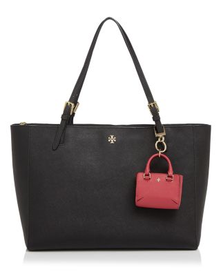 2月 TORY BURCH★ROBINSON MINI TOTE KEY FOB 87915 NWT Tory Burch Robinson Mini Tote Key Fob Bag Charm Key