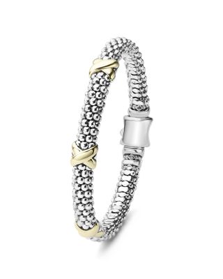 18K Gold & Sterling Silver Embrace Rope Bracelet