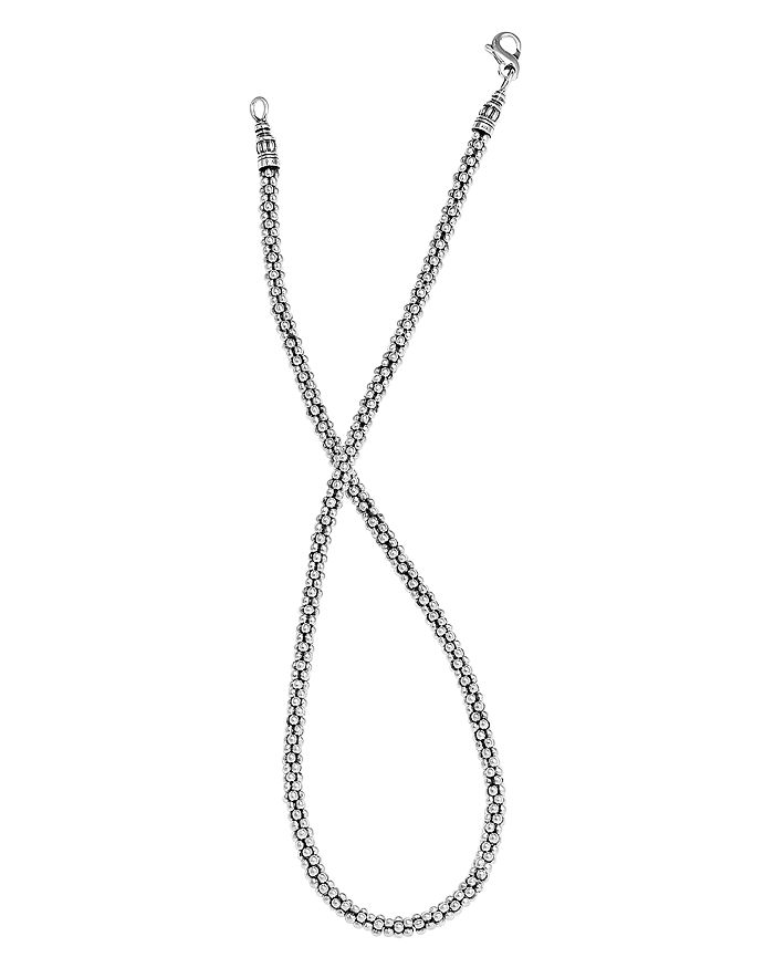 Shop Lagos Sterling Caviar Silver Rope Chain Necklace, 16
