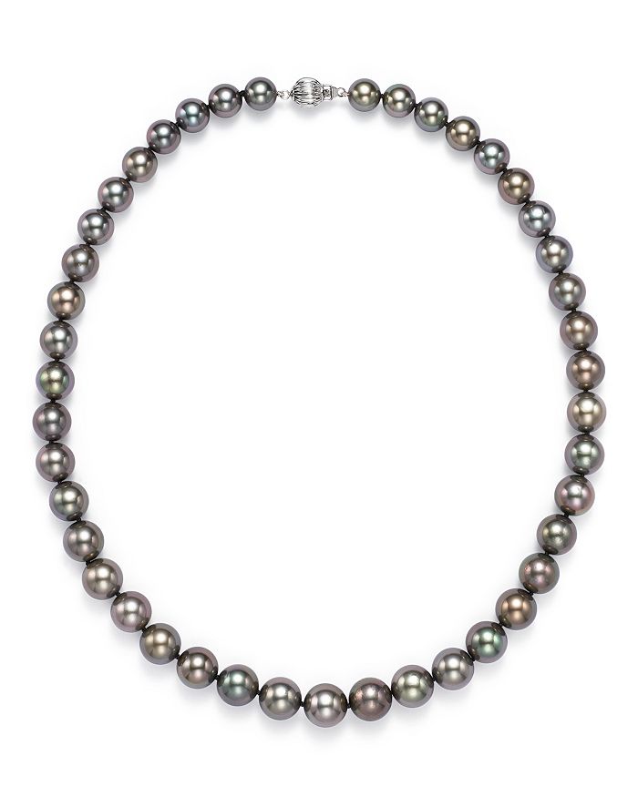 Tara Pearls Natural Color Tahitian Cultured Pearl Strand Necklace, 17 In Black