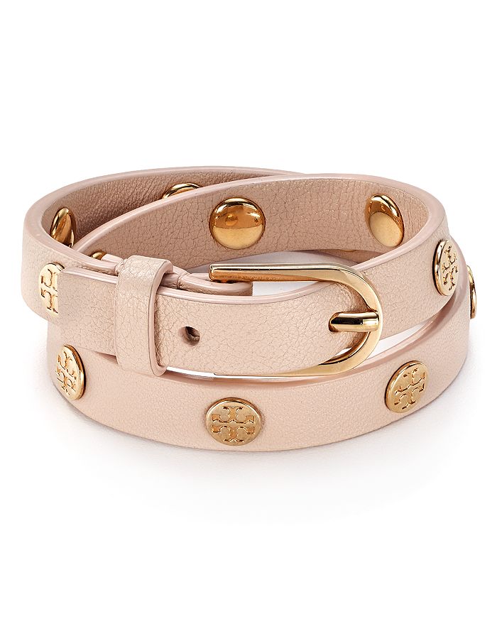 Tory Burch Double Wrap Logo Stud Bracelet Bloomingdale's