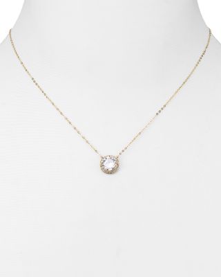 Circle Pendant Necklace, 16"