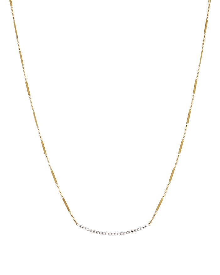 Marco Bicego 18k Yellow Gold Goa Necklace With Diamonds, 16 In White/gold