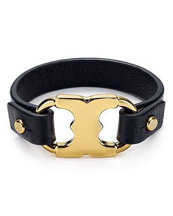 Tory Burch Gemini Link Leather Bracelet | Bloomingdale's