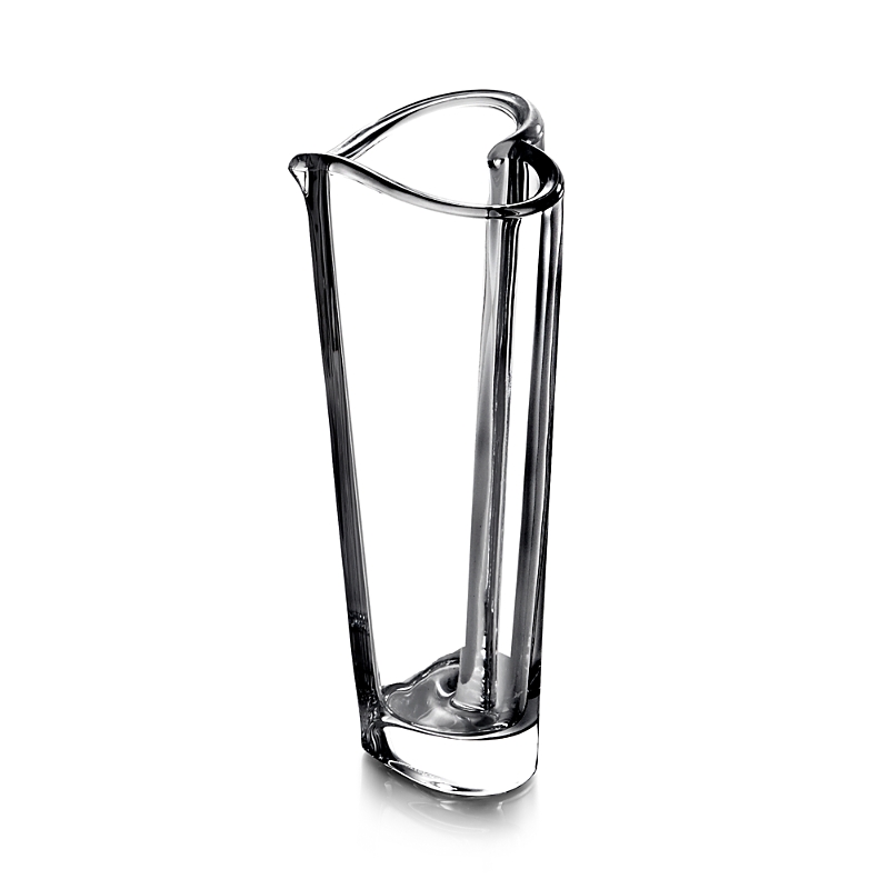 Orrefors Heart Bud 8in Vase In Clear