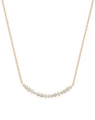 Bloomingdale's Diamond Scatter Bar Necklace in 14K Yellow Gold, .30 ct ...