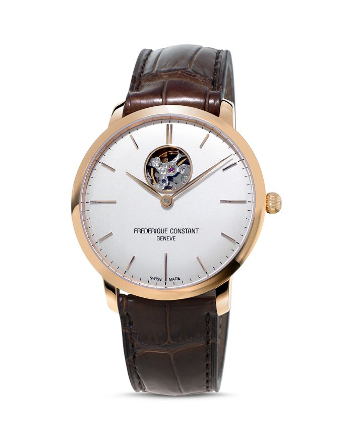 FREDERIQUE CONSTANT SLIMLINE AUTOMATIC HEART BEAT WATCH, 40MM,FC-312V4S4