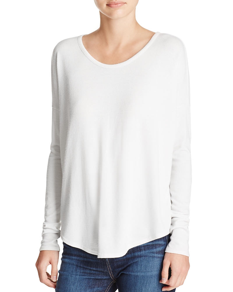 Rag & Bone Hudson Slub Stretch-jersey Top In White