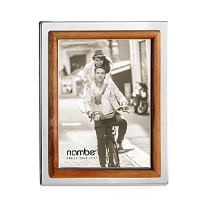 Nambe Hayden Picture Frame, 5" X 7" In Brown/silver