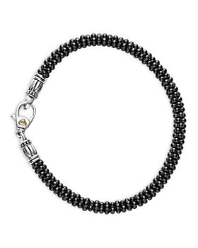 LAGOS - Black Caviar Ceramic Sterling Silver and 18K Gold Bracelets