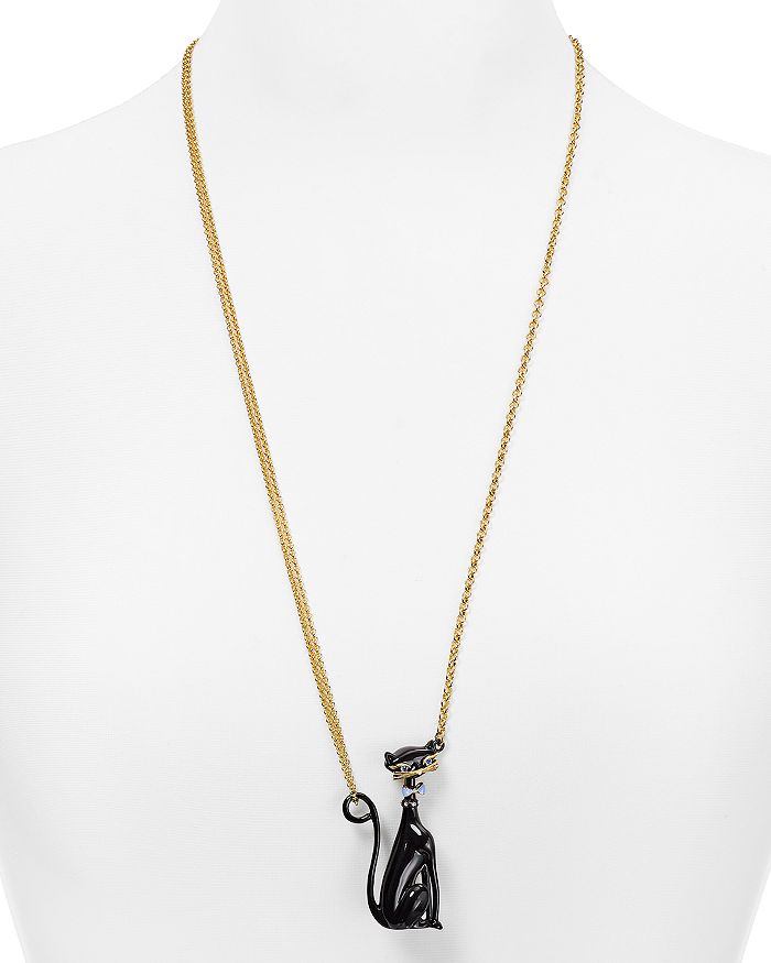 kate spade new york Jazz Things Up Cat Pendant Necklace 26