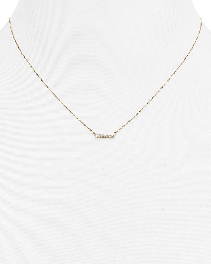 Adina Reyter Diamond Pave Bar Pendant Necklace, 15 In Gold