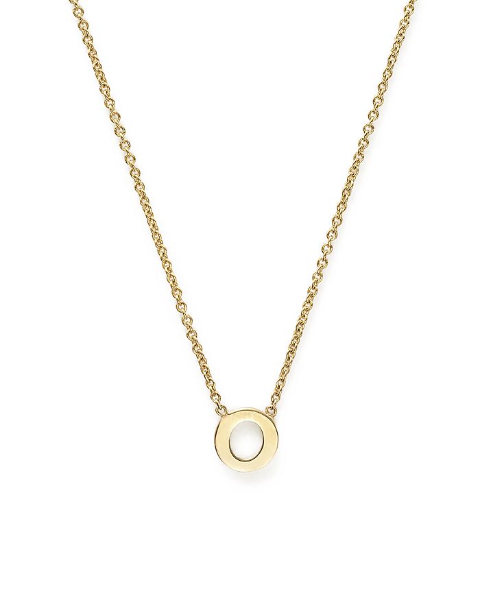 Zoë Chicco 14k Yellow Gold Initial Necklace, 16 In O