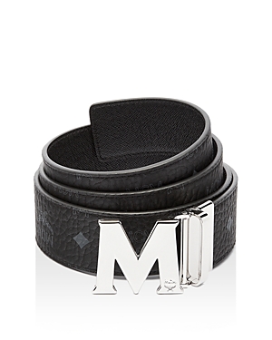 Photos - Belt MCM Men's Claus Reversible  Black/Silver MXBAAVI01 