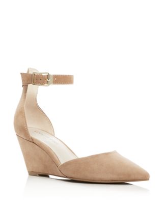 ankle strap wedge pump