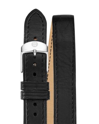 MICHELE Double Wrap Leather Watch Strap, 16-18mm Bloomingdale's