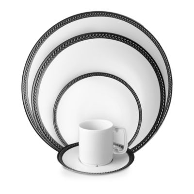 L'Objet - Soie Tressee Black Dinnerware Collection